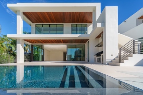 Poolside deck of a managed property